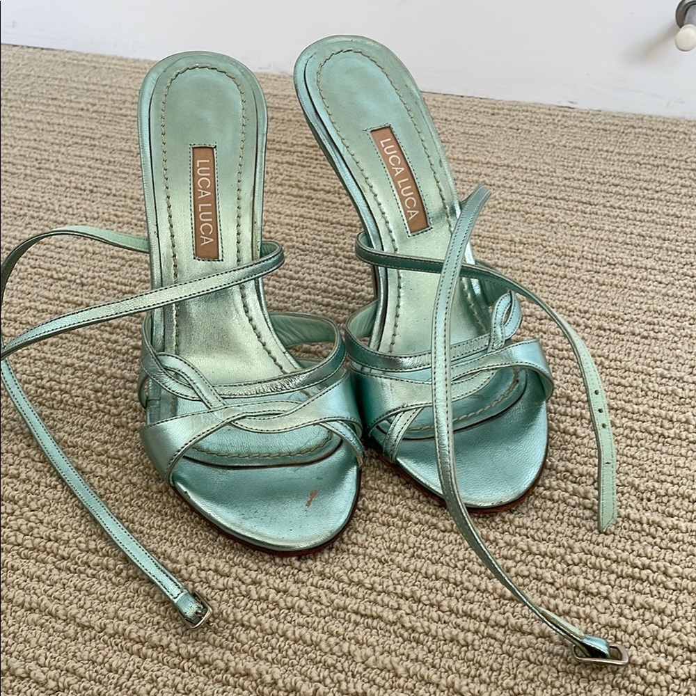 Luca Luca Mint Green Strappy Heels